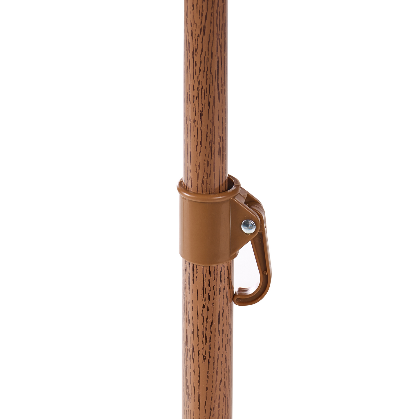 Garden Market Parasol Natural Polyester Fabric Steel Pole 1.75m