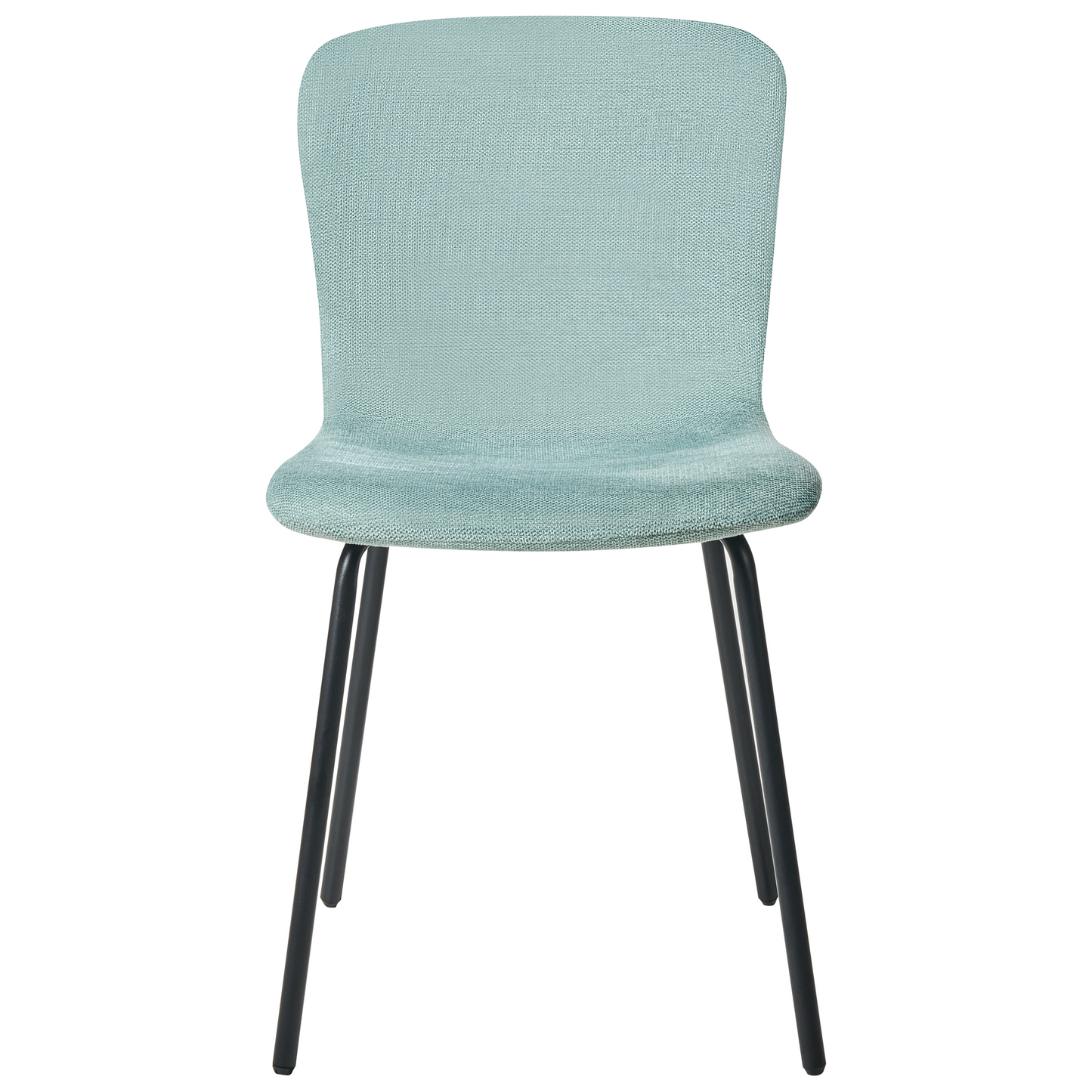 Mint Upholstery Modern Dining Chairs Set Of 4 With Black Metal Legs