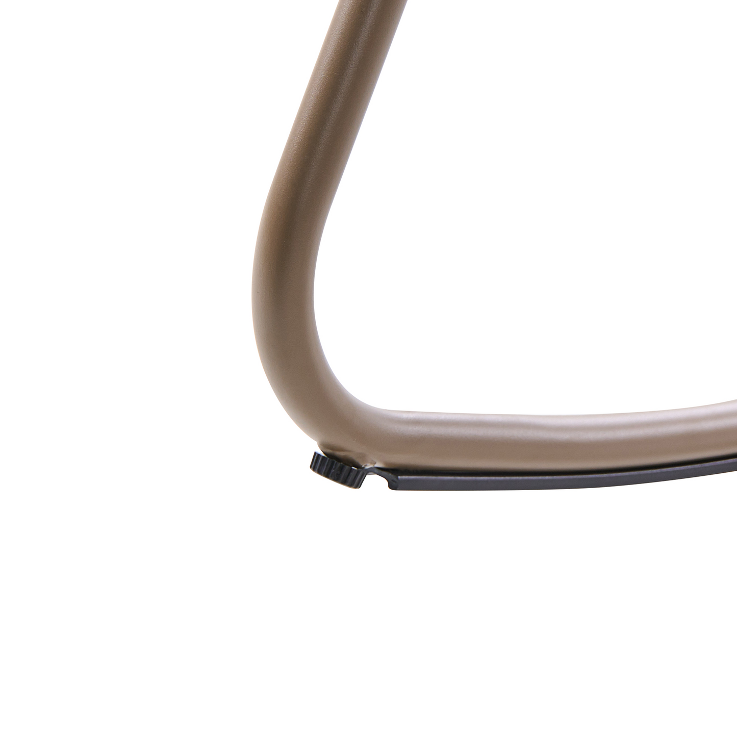 Taupe Aluminium Slatted Garden Rocking Chair Modern Outdoor