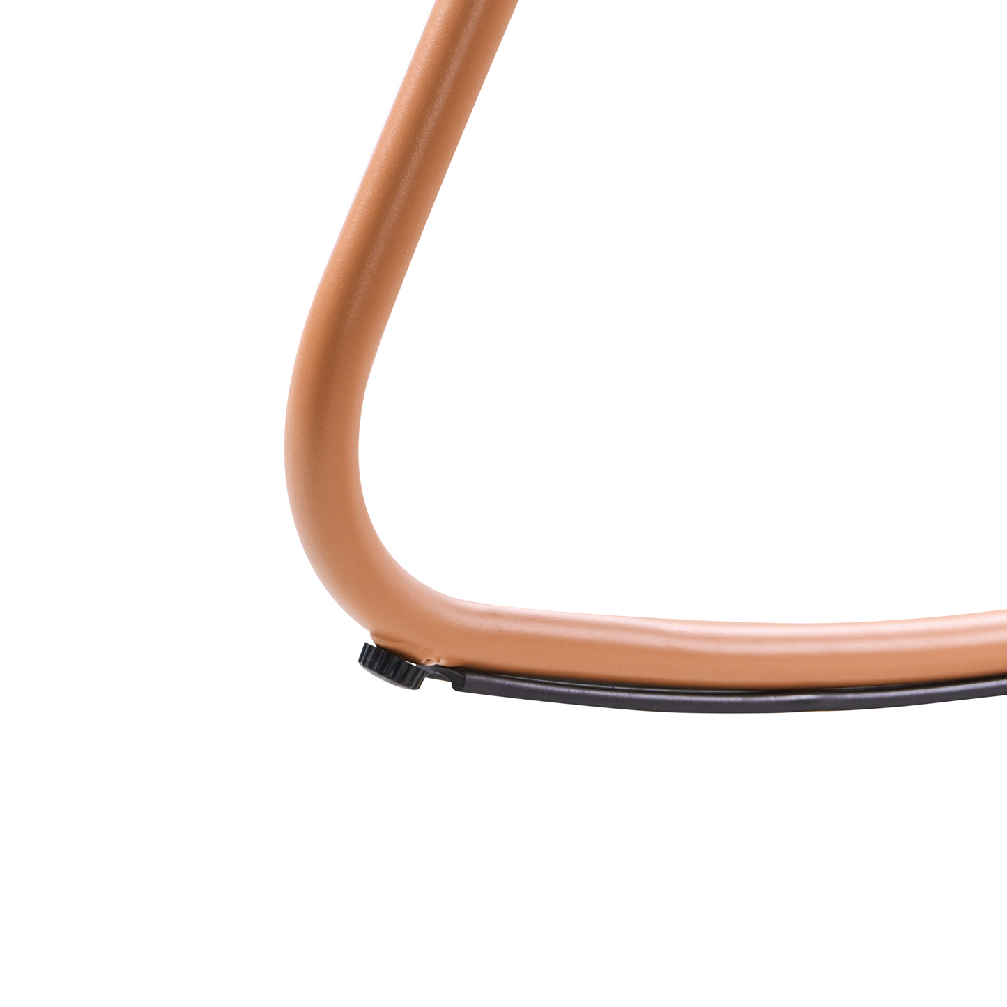 Golden Brown Aluminium Slatted Outdoor Rocking Chair