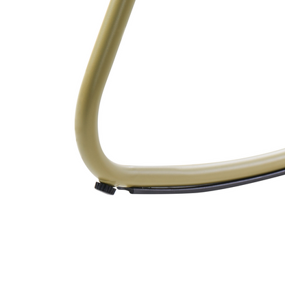 Garden Rocking Chair Olive Green Aluminium Slatted Design