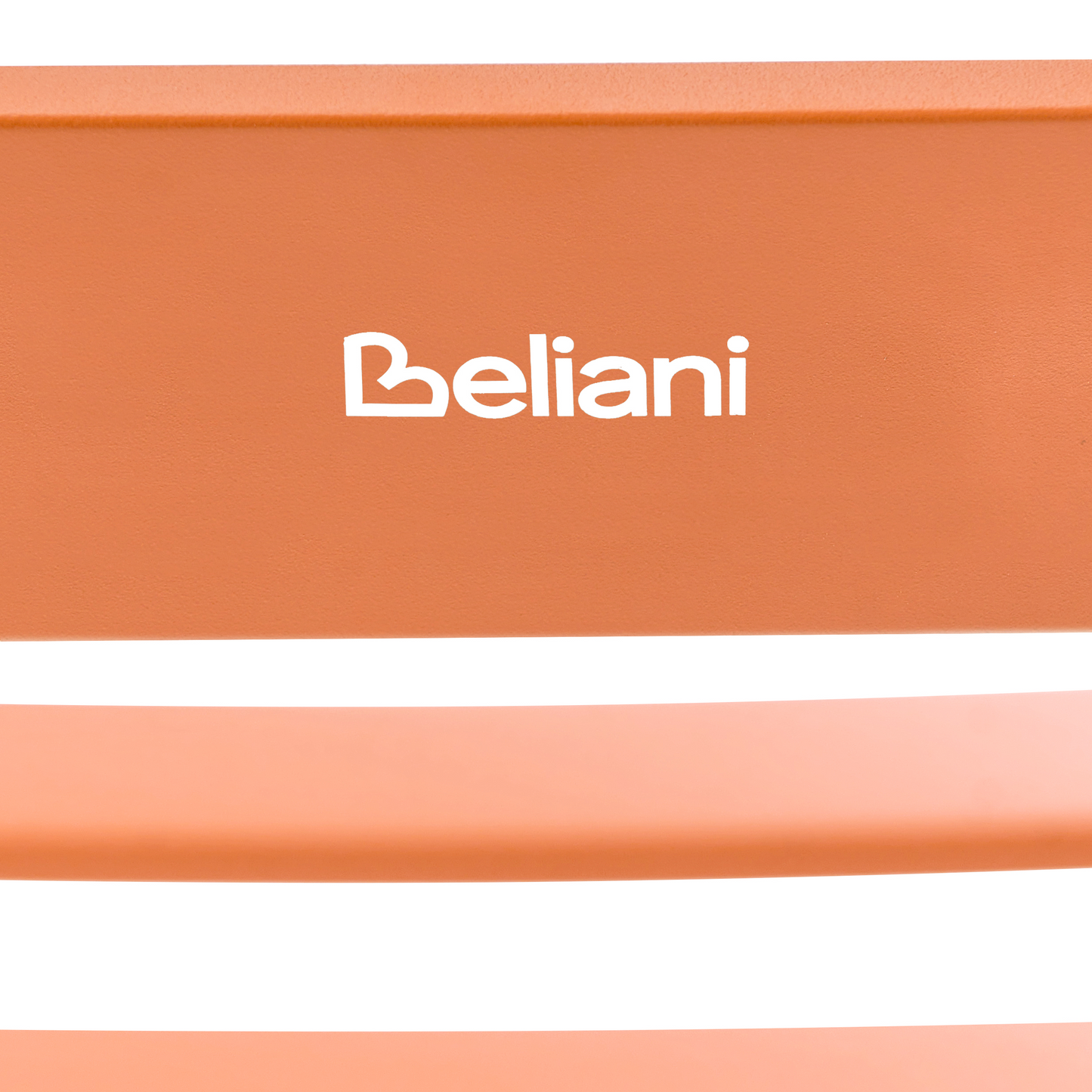 Orange Aluminium Slatted Rocking Chair