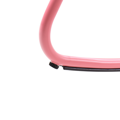 Pink Aluminium Slatted Garden Rocking Chair Modern Outdoor