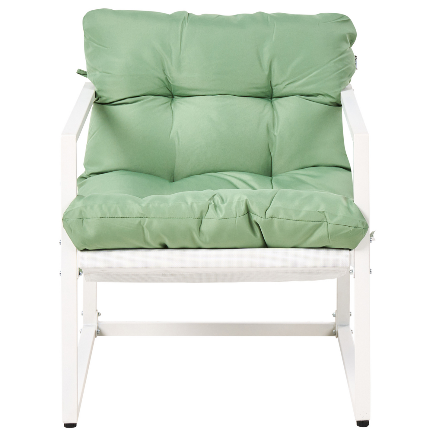 Green Galvanized Steel 4 Seater Sofa Set With Armchairs