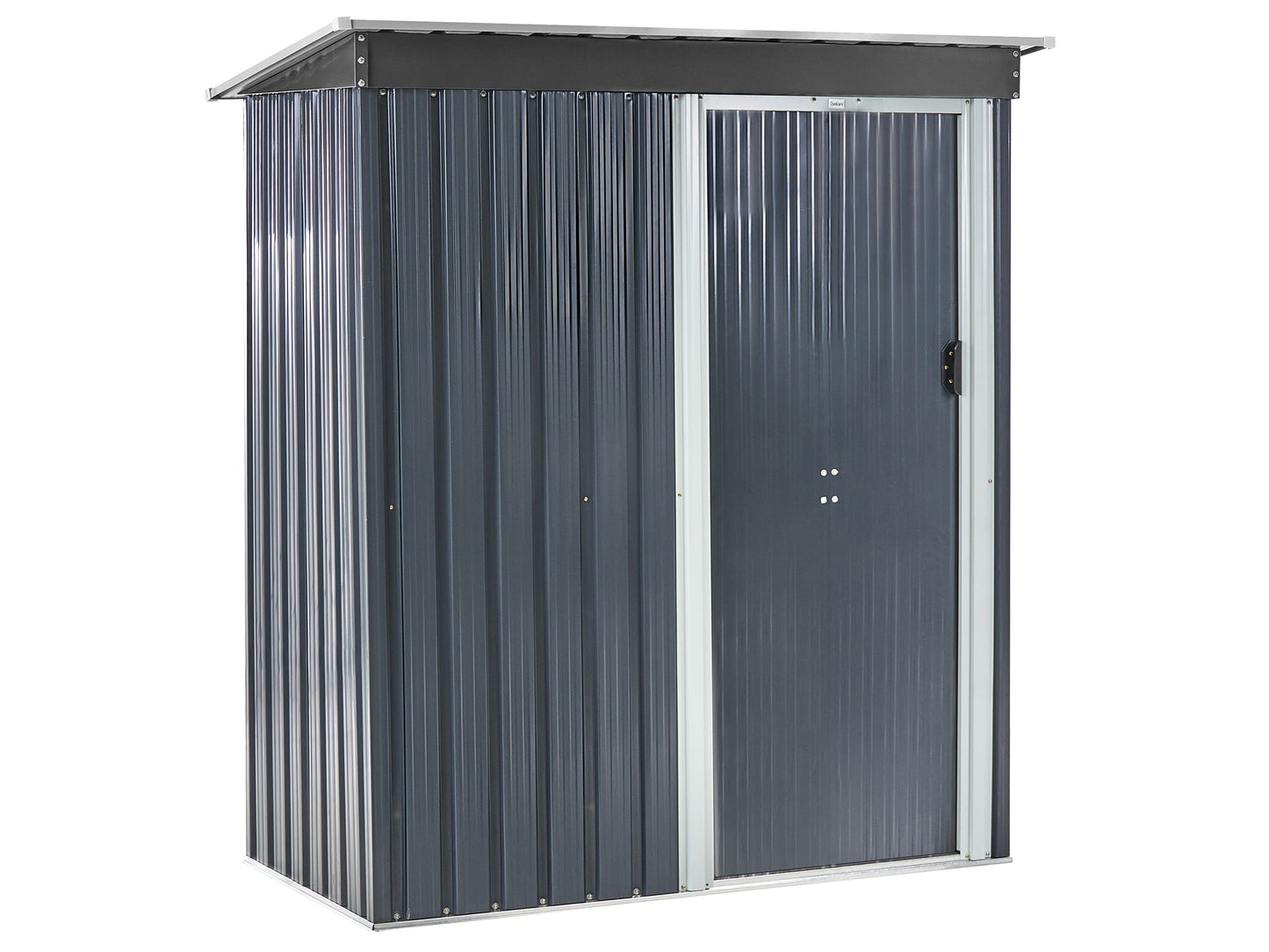 Graphite Grey Steel Garden Shed Waterproof Lockable Doors