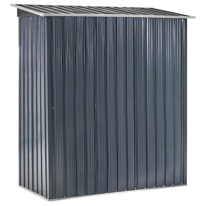 Graphite Grey Steel Garden Shed Waterproof Lockable Doors