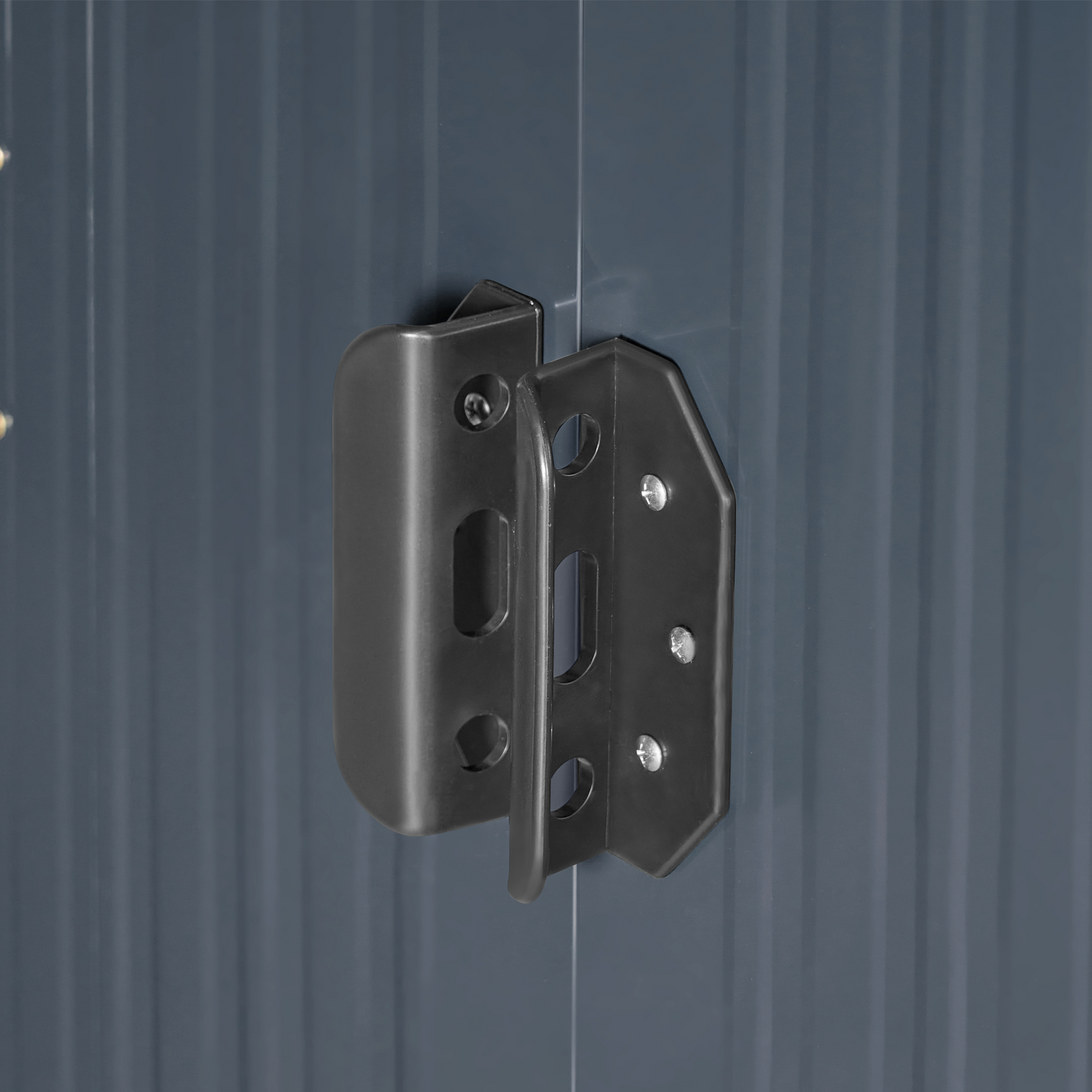 Graphite Grey Steel Garden Shed Waterproof Lockable Doors