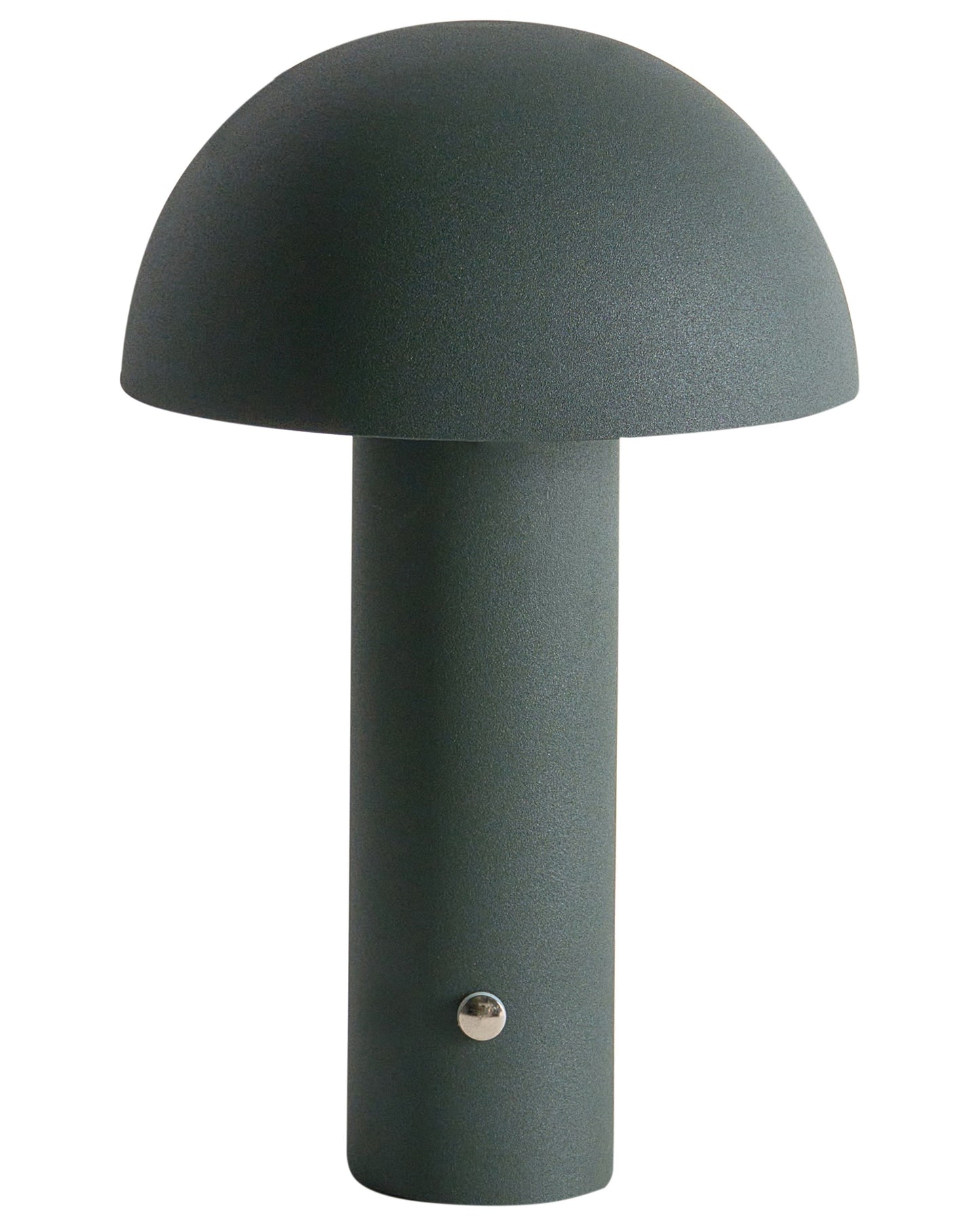 Dark Green Mushroom Table Lamp Wireless LED Iron