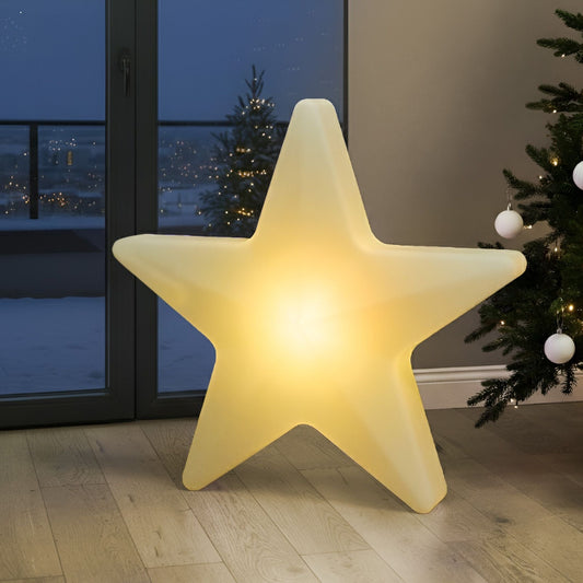 Outdoor LED Star Floor Lamp White RGB IP54