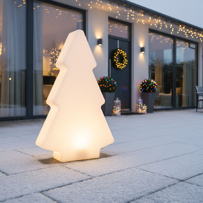 Outdoor RGB Christmas Tree Floor Lamp White IP54