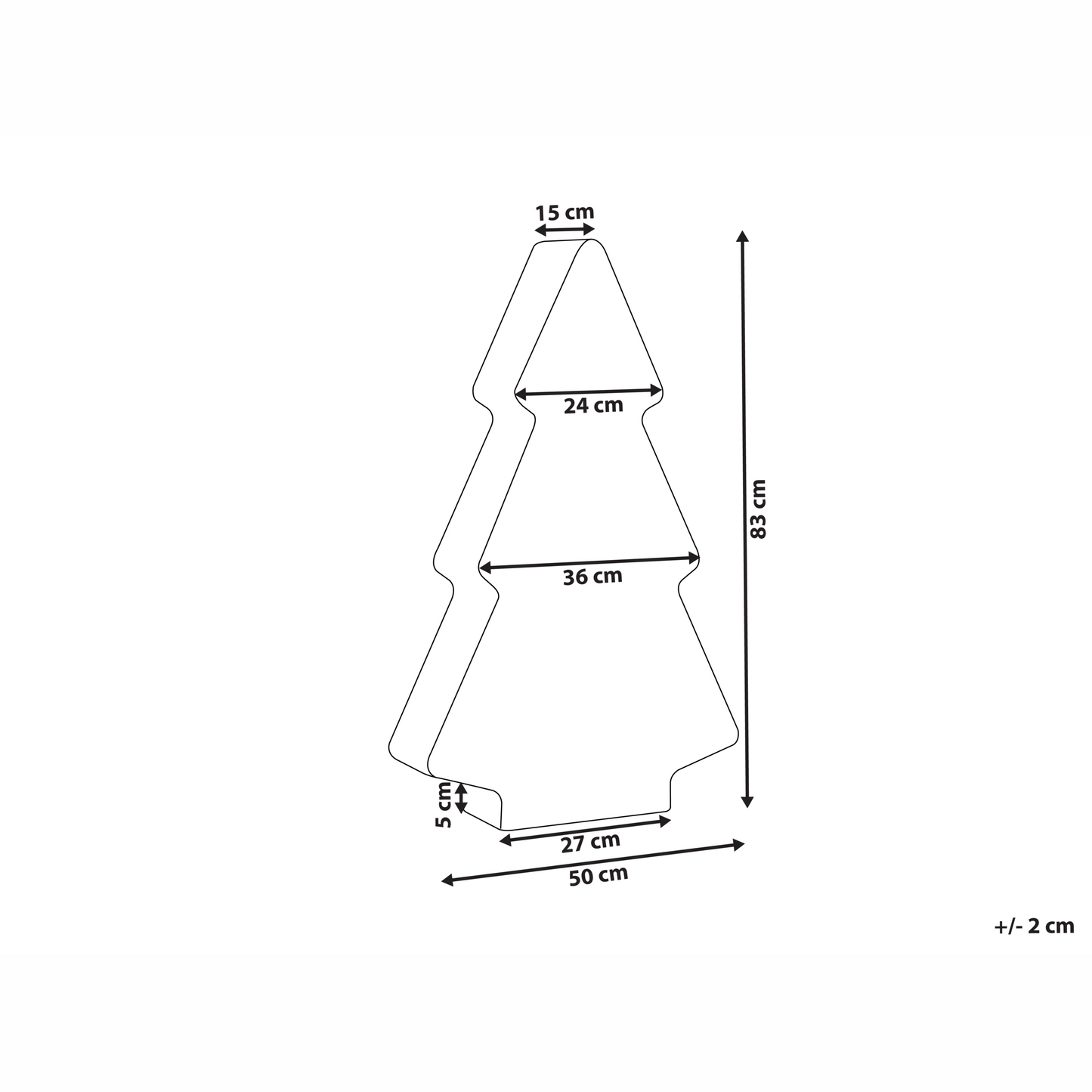 Outdoor RGB Christmas Tree Floor Lamp White IP54