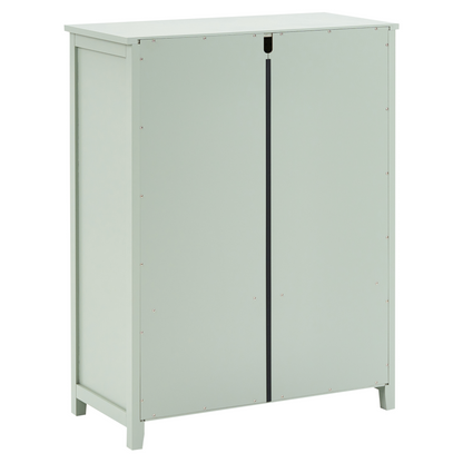 CasaMint Boho Storage Shoe Rack Mint Green 4 Drawers 3 Shelves