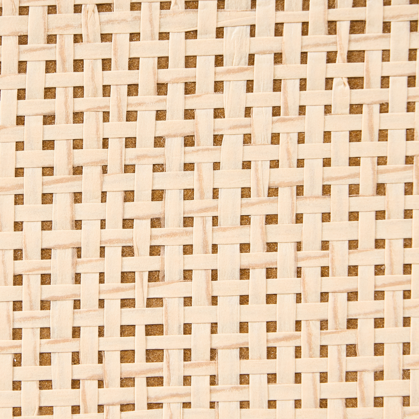 Bedside Table Light Brown Rattan Front 2 Drawers