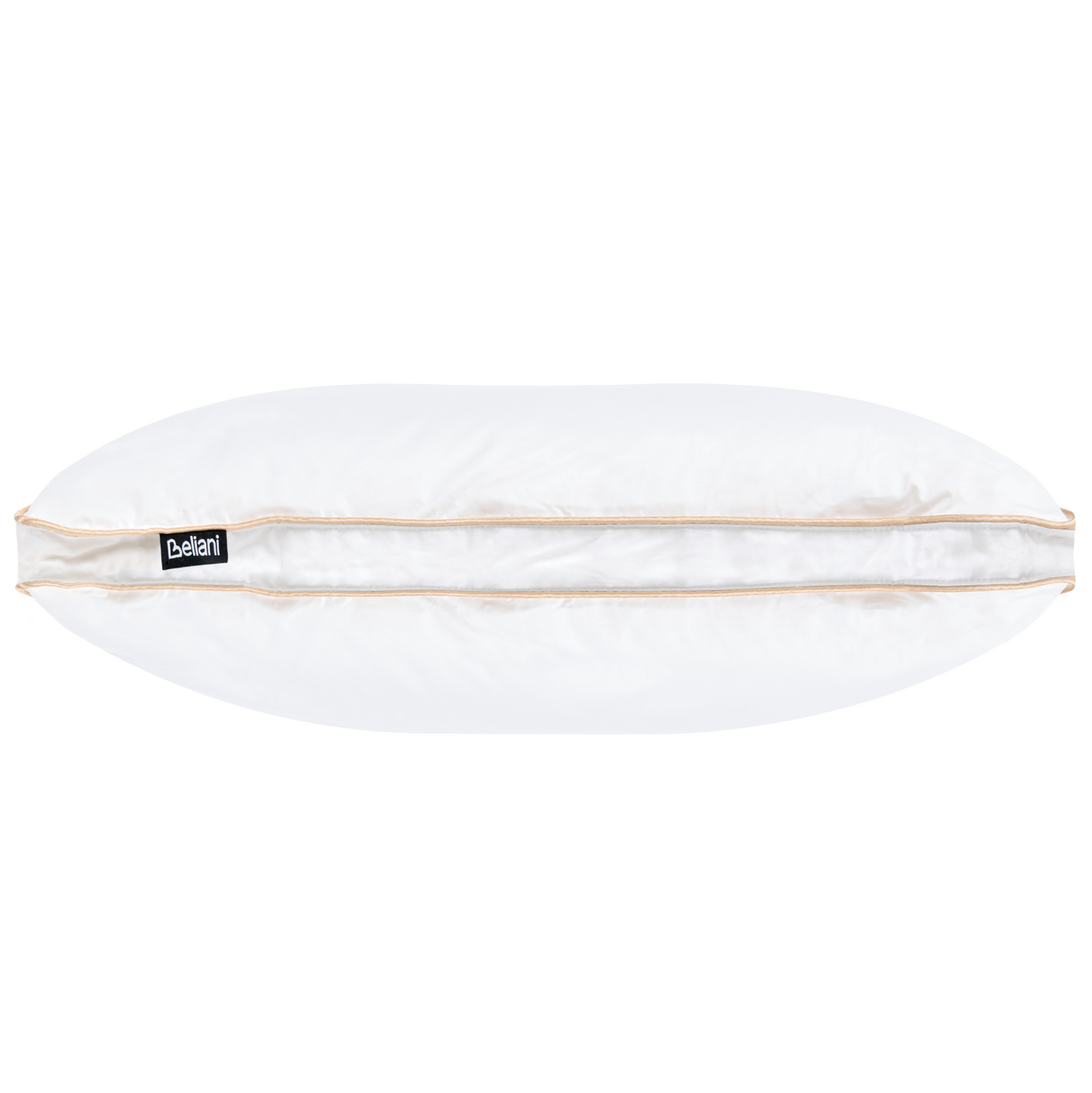 White Triple Compartment Down Pillow 40 x 80 Cotton Casing