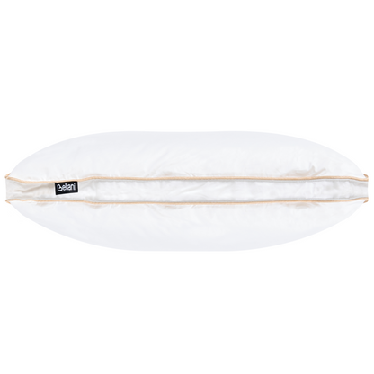 White Triple Compartment Down Pillow 40 x 80 Cotton Casing