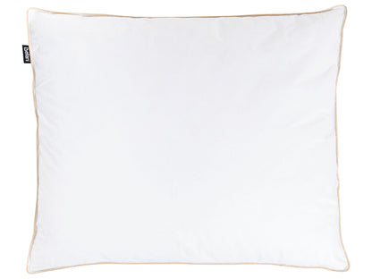 Bed Pillow Triple Compartment White Duck Feather Down 50 x 60