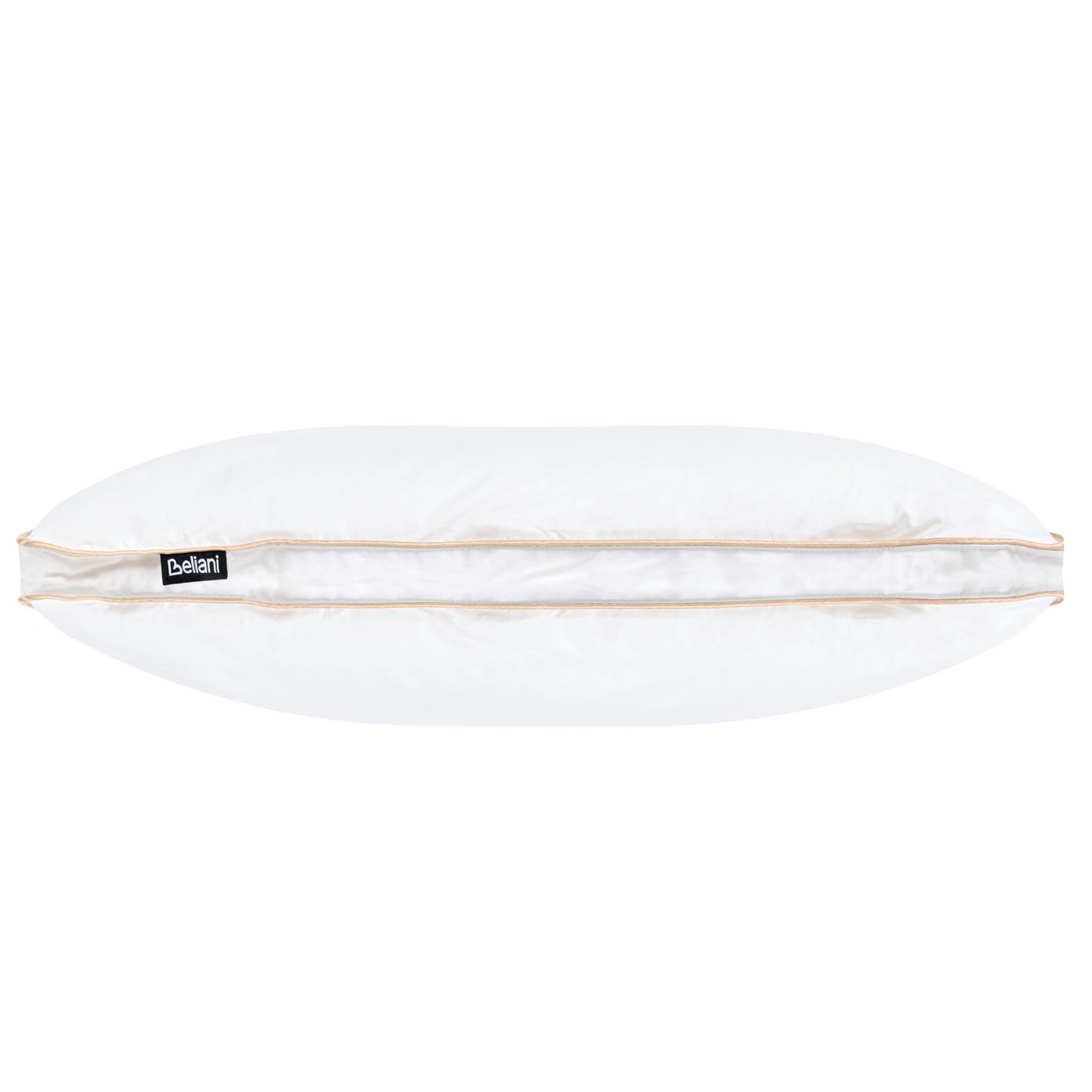 Low Bed Pillow Triple Compartment White Duck Feather 40 x 80