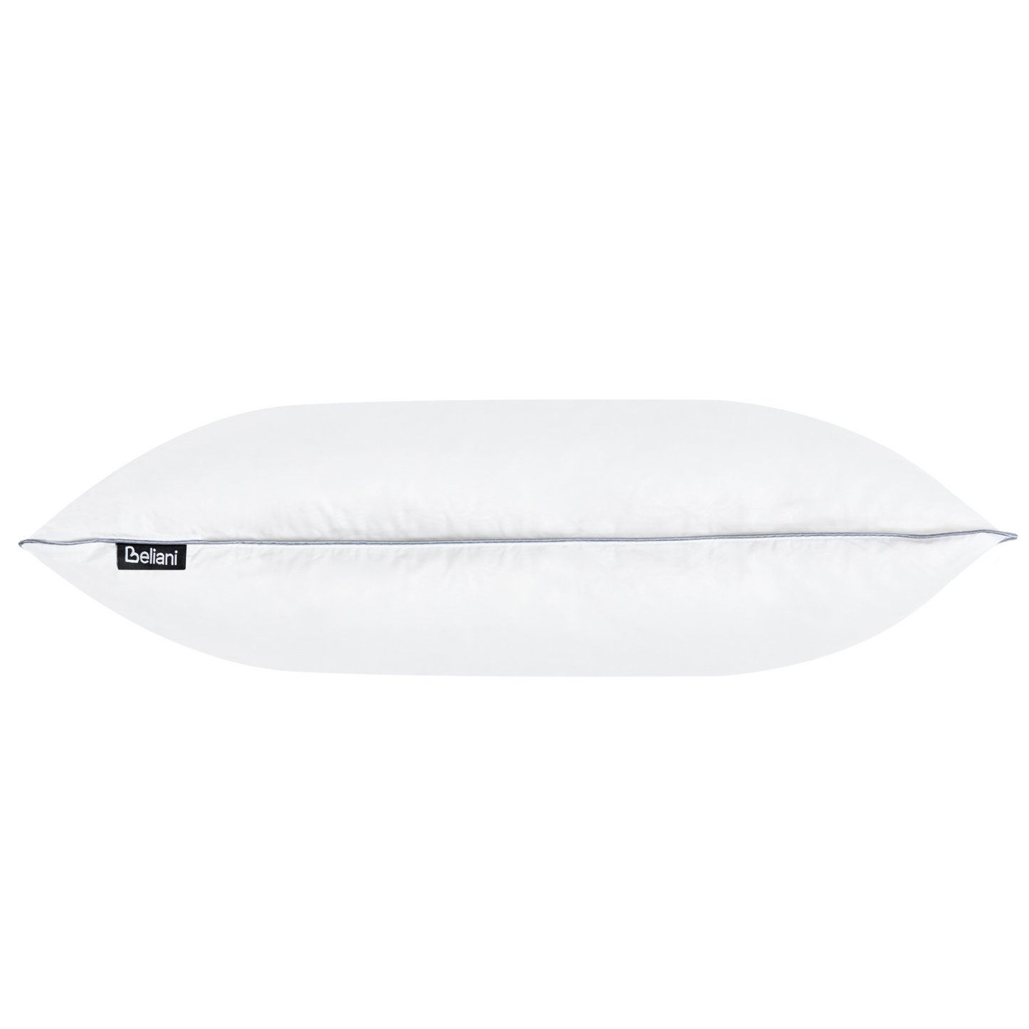 Low Bed Pillow Triple Compartment White Duck Down 50 x 60cm