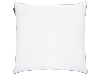 Low Profile Bed Pillow Triple Compartment Duck Feather Down Surround 80 x 80 White Premium Cotton Casing