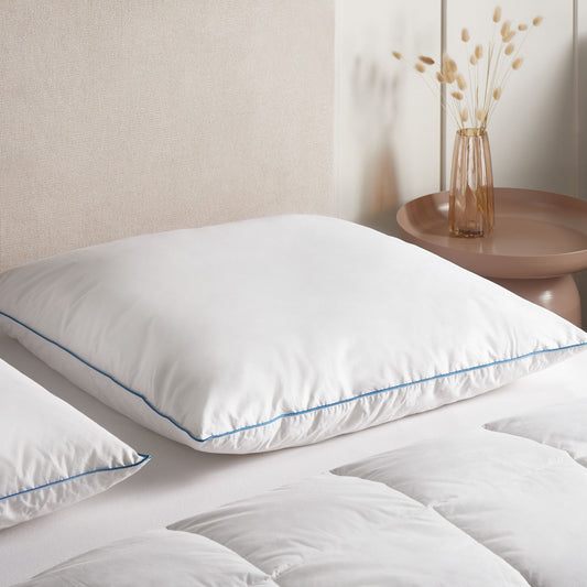 White Duck Feather Down Pillow 80 x 80 Premium Cotton Cover
