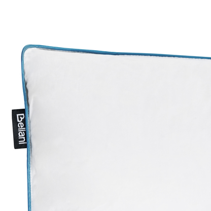 Low Bed Pillow 50 x 60cm White Duck Feather Down With Premium Cotton Casing