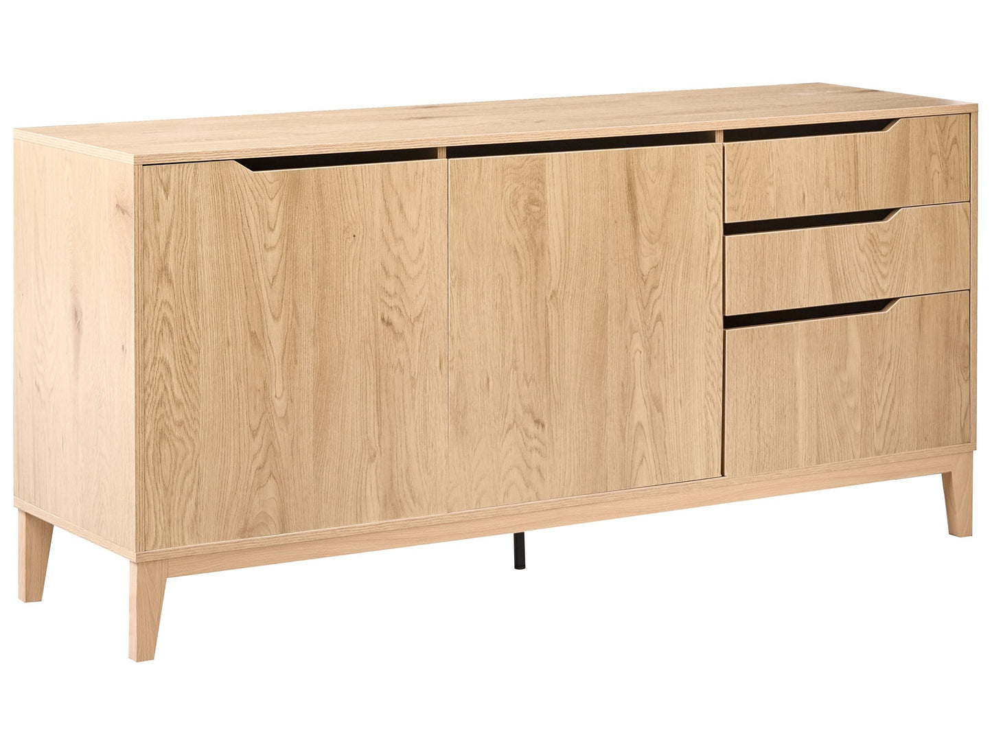 YourBrand Nordic Sideboard Light Brown Two Door Three Drawer