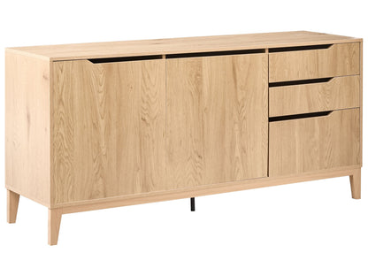 YourBrand Nordic Sideboard Light Brown Two Door Three Drawer