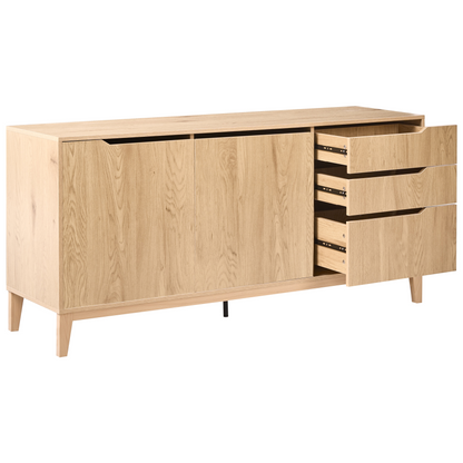 YourBrand Nordic Sideboard Light Brown Two Door Three Drawer