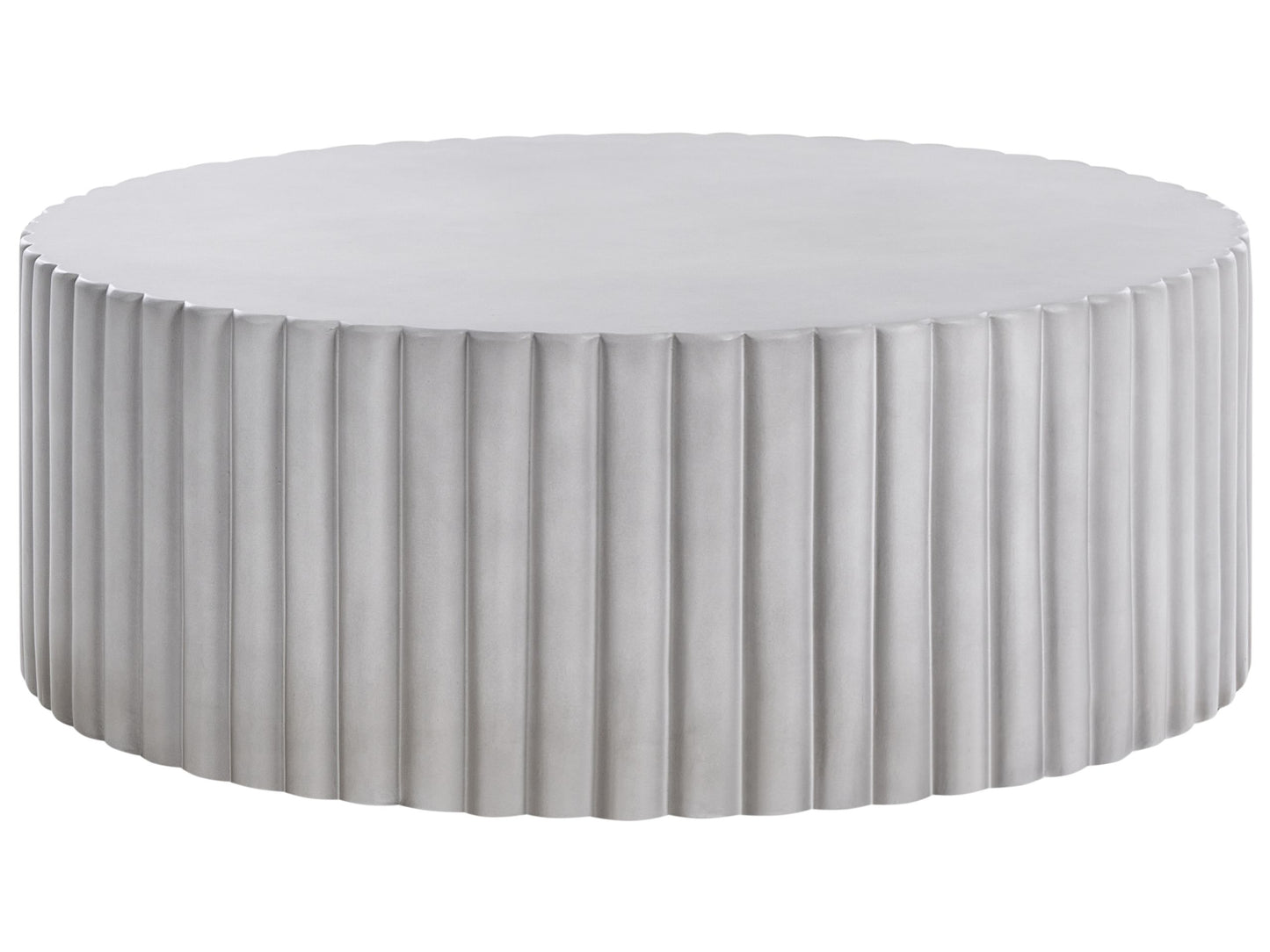 Accent Outdoor Coffee Table Grey Fiberglass 117cm UV Resistant