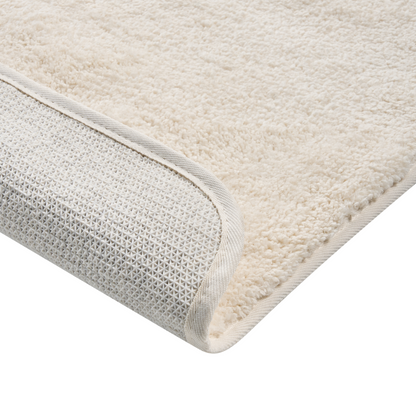 Off White Microfibre Bath Mat 60 x 90 Non Slip