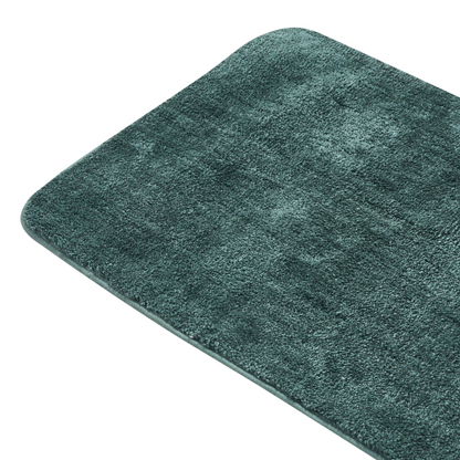Bath Mat Dark Green Microfiber 60 x 90cm Non Slip