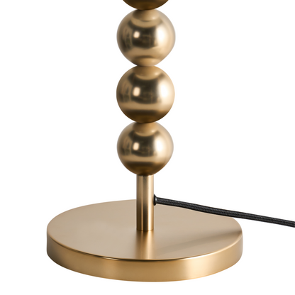 Home Brass Table Lamp With Iron Drum Shade Mid-Century Modern