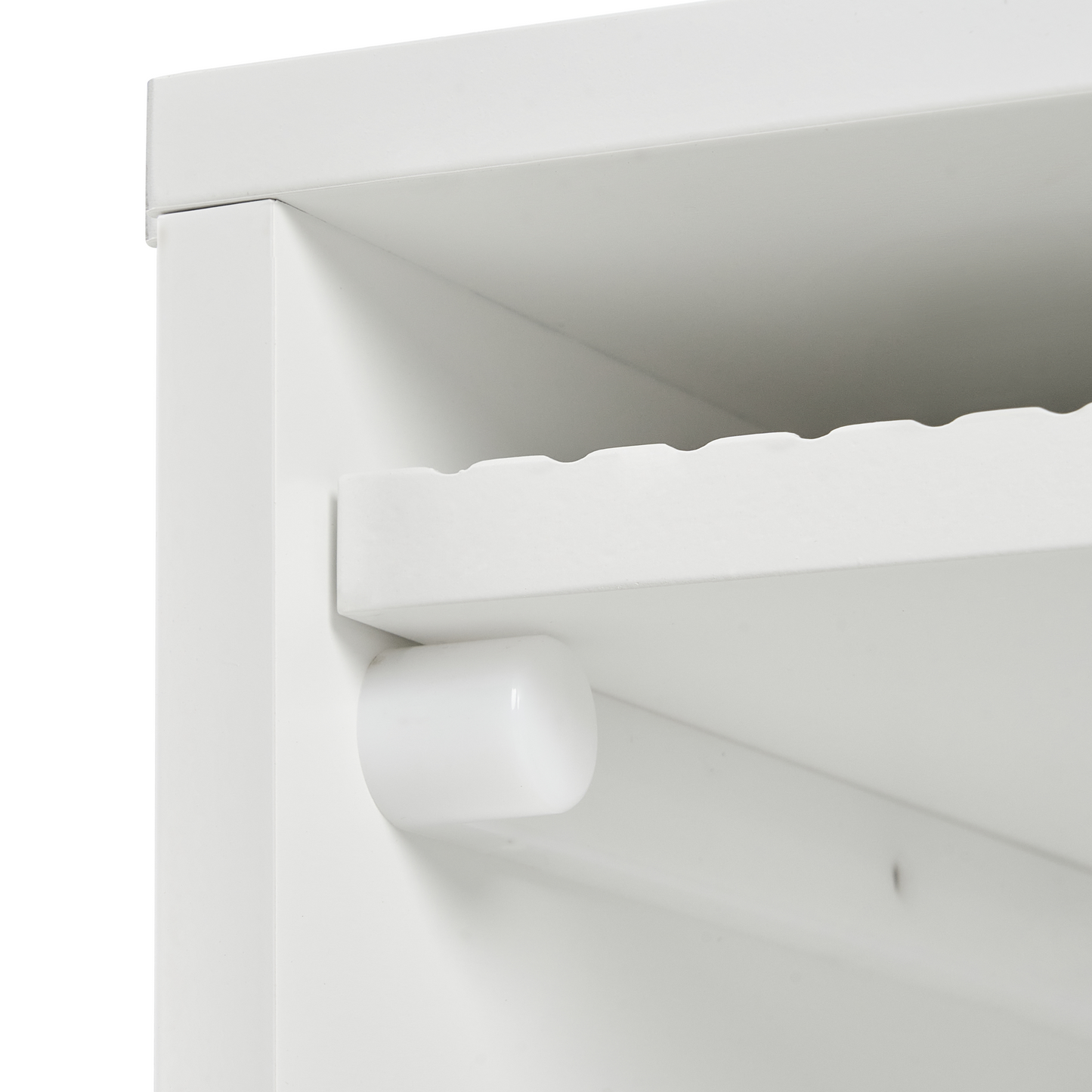 NordicLuxe TV Stand White MDF With Metal Legs Modern Cabinet Cable Management For Living Room