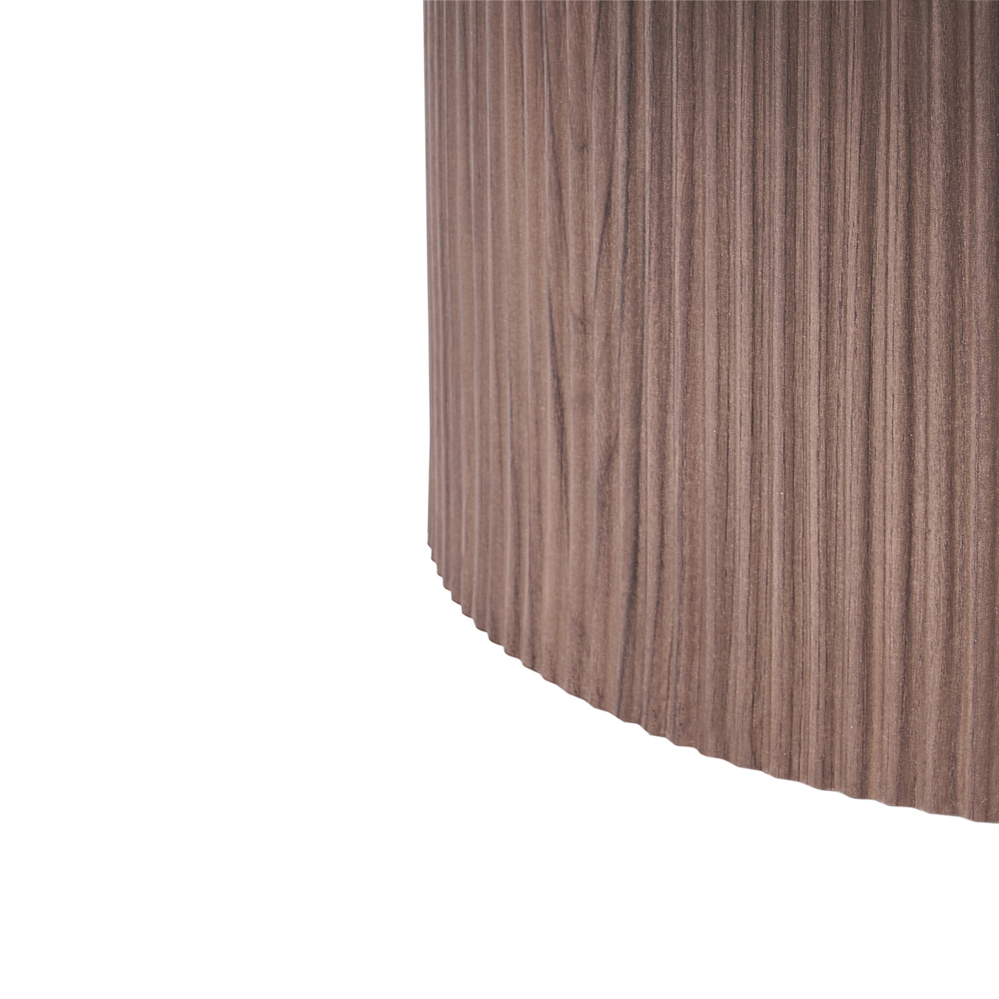 AstraHome Coffee Table Dark Brown MDF Top With Ribbed Leg 80 cm Modern Living Room