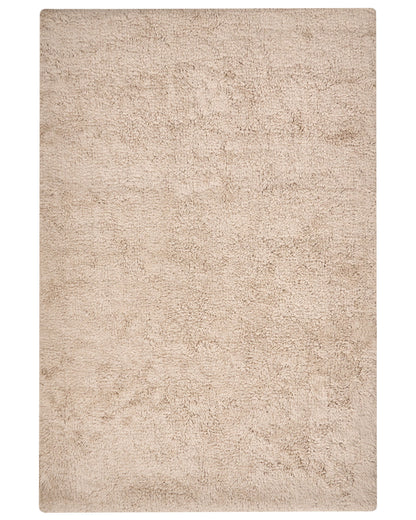 Bath Mat Light Brown 60 x 90 Cotton Fluffy
