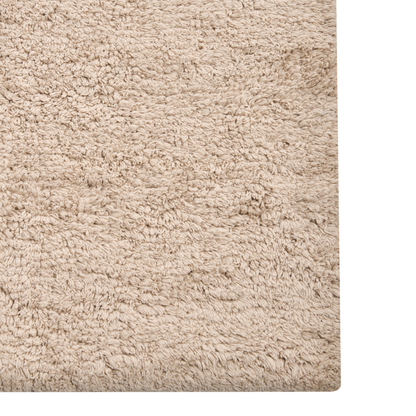 Bath Mat Light Brown 60 x 90 Cotton Fluffy