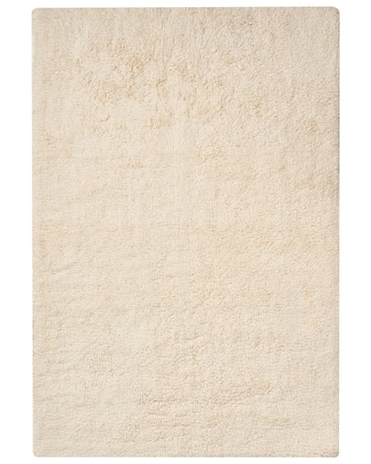 Off White Cotton Bath Mat 60 x 90cm Modern Fluffy
