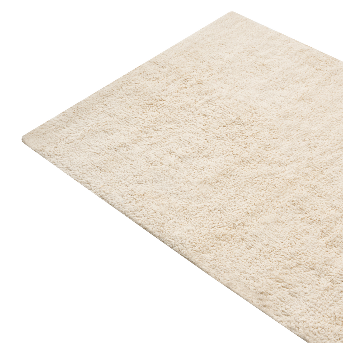 Off White Cotton Bath Mat 60 x 90cm Modern Fluffy