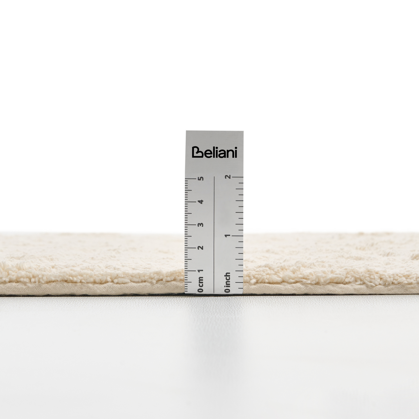 Off White Cotton Bath Mat 60 x 90cm Modern Fluffy