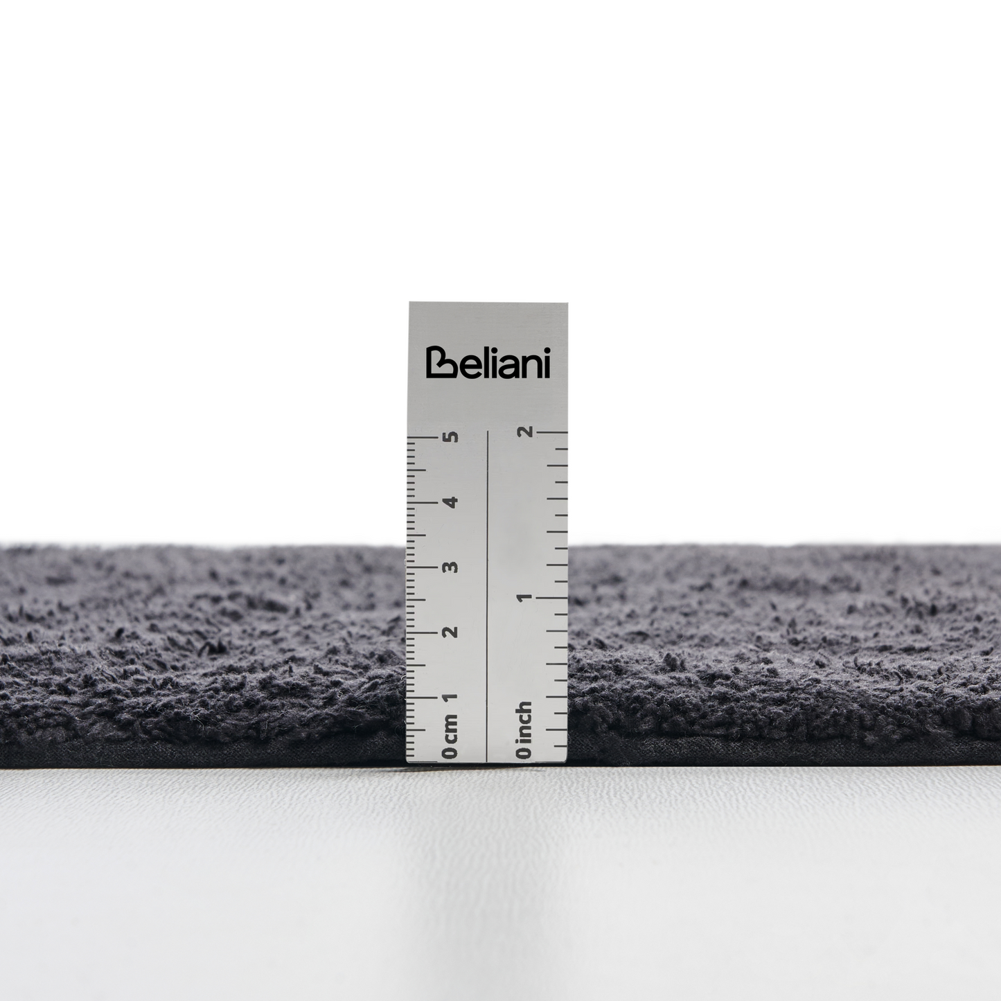 Thick Black Cotton Bath Mat 60 x 90