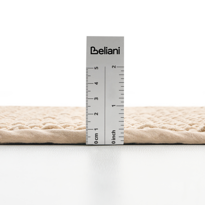 Beige Cotton Bath Mat 60 x 90cm Rectangular Modern