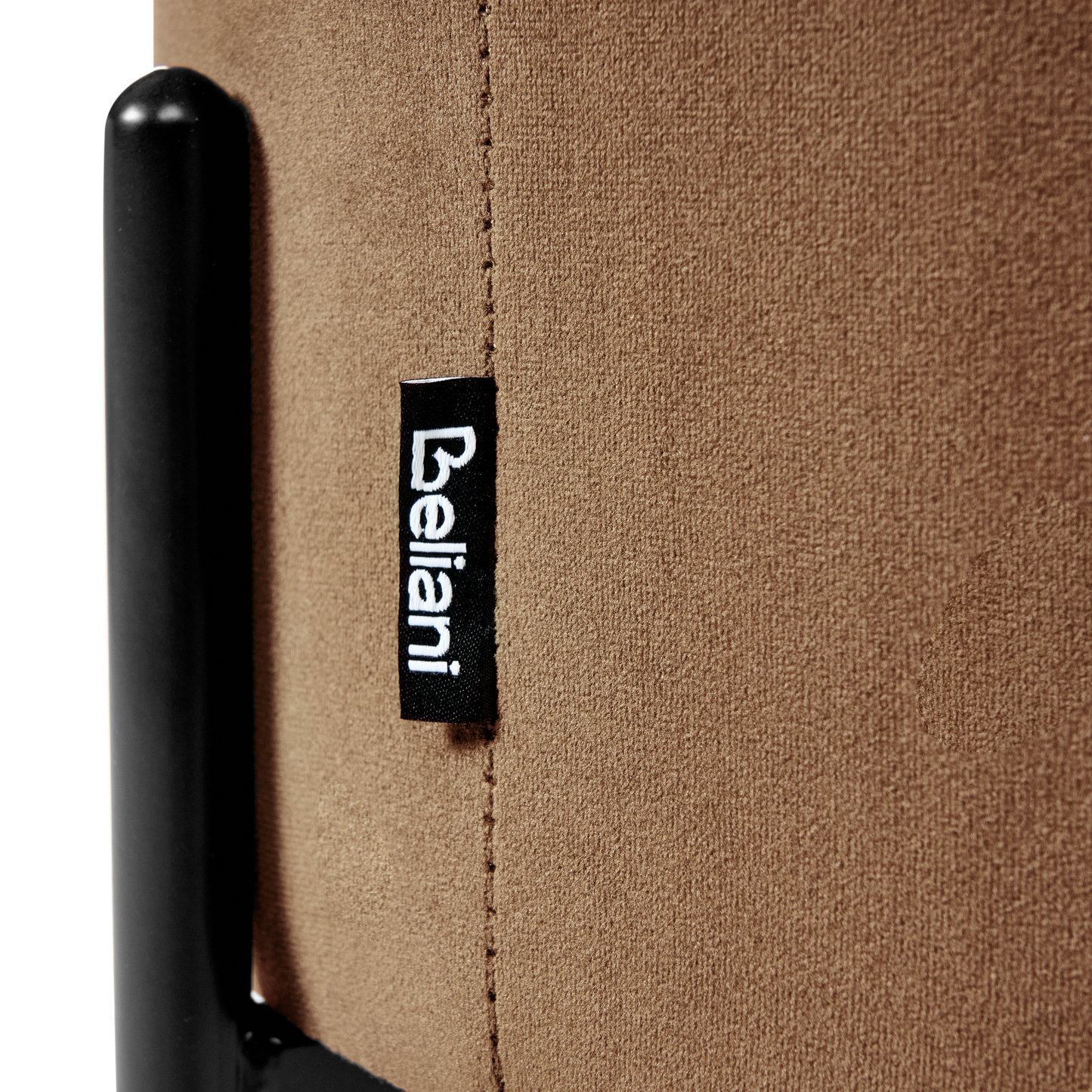 Storage Pouffe Dark Brown Velvet Upholstered With Wooden Base