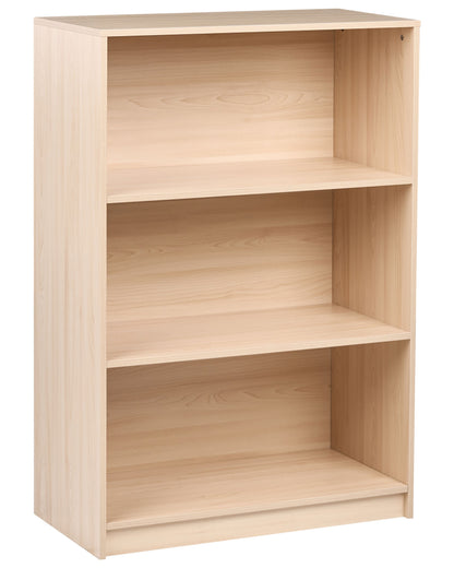 3 Tier Bookcase Light Brown Particleboard 80 x 40cm
