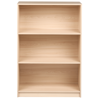 3 Tier Bookcase Light Brown Particleboard 80 x 40cm