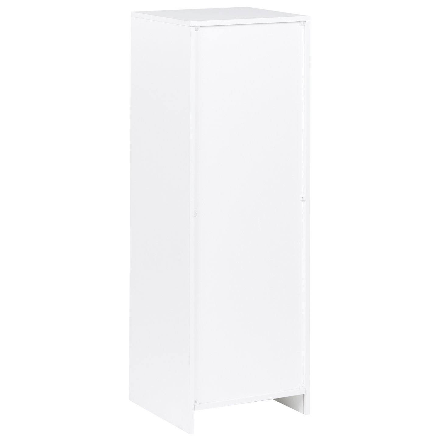 White 3 Tier Bookcase 40 X 40cm Minimalist Matt Finish Shelving Unit For Living Room Office