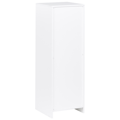 White 3 Tier Bookcase 40 X 40cm Minimalist Matt Finish Shelving Unit For Living Room Office
