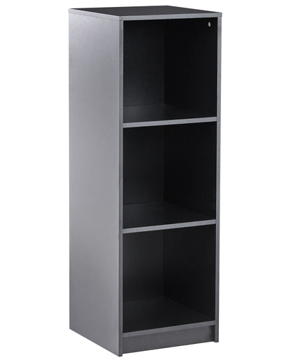 3 Tier Bookcase Black Matt Finish 40 x 40cm Minimalist