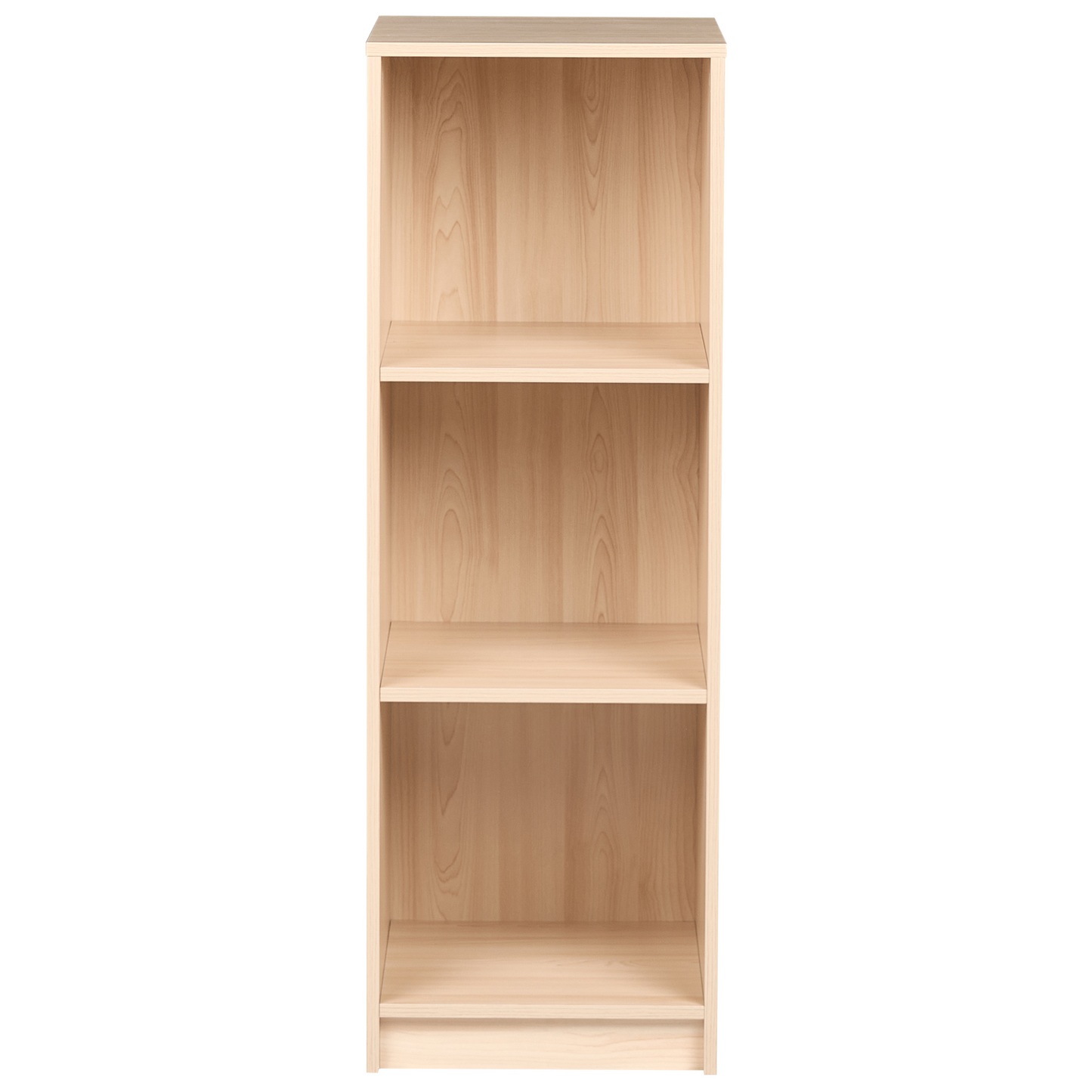3 Tier Bookcase Light Brown 40 x 40cm Matte Finish