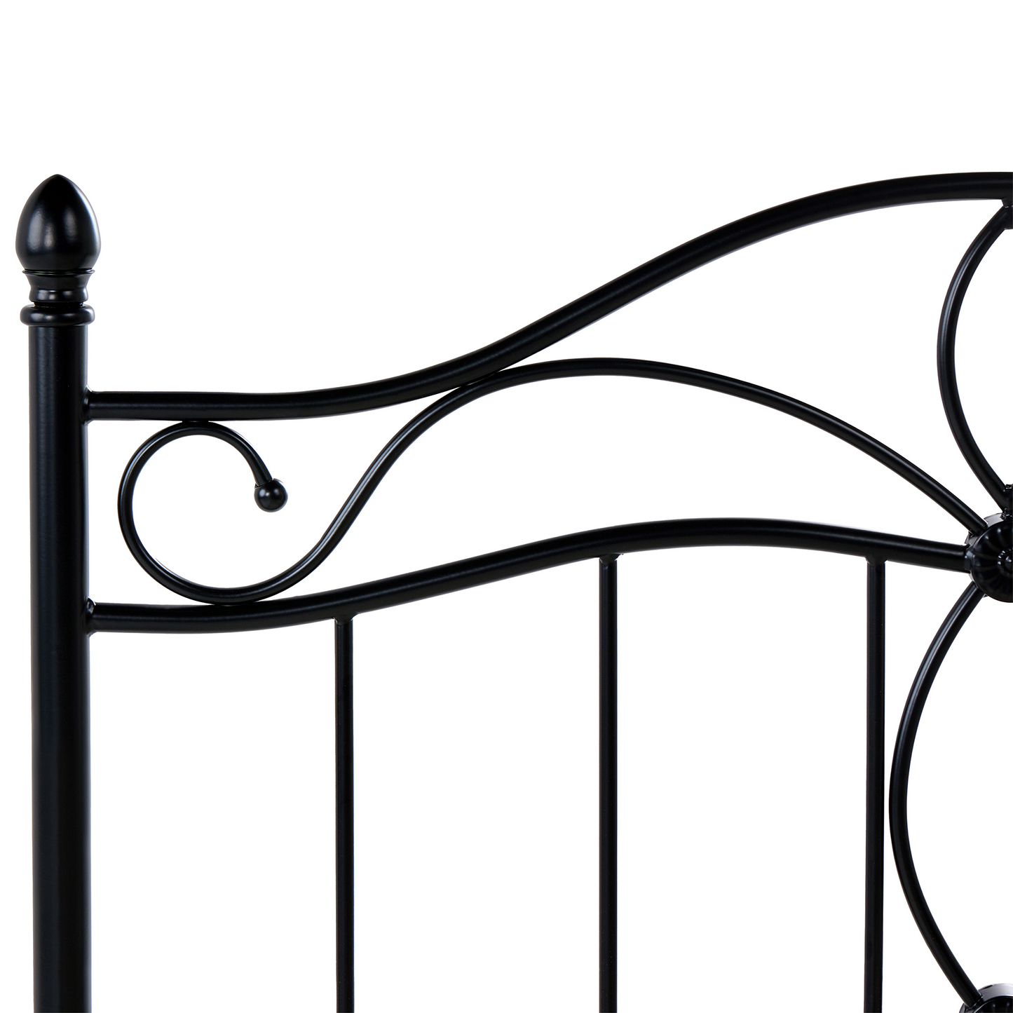 Home Vintage Metal Bed Frame Black EU Small Double 4ft