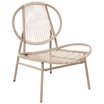 Belmont Beige Faux Rattan Bistro Set 2 Seater With Round Table